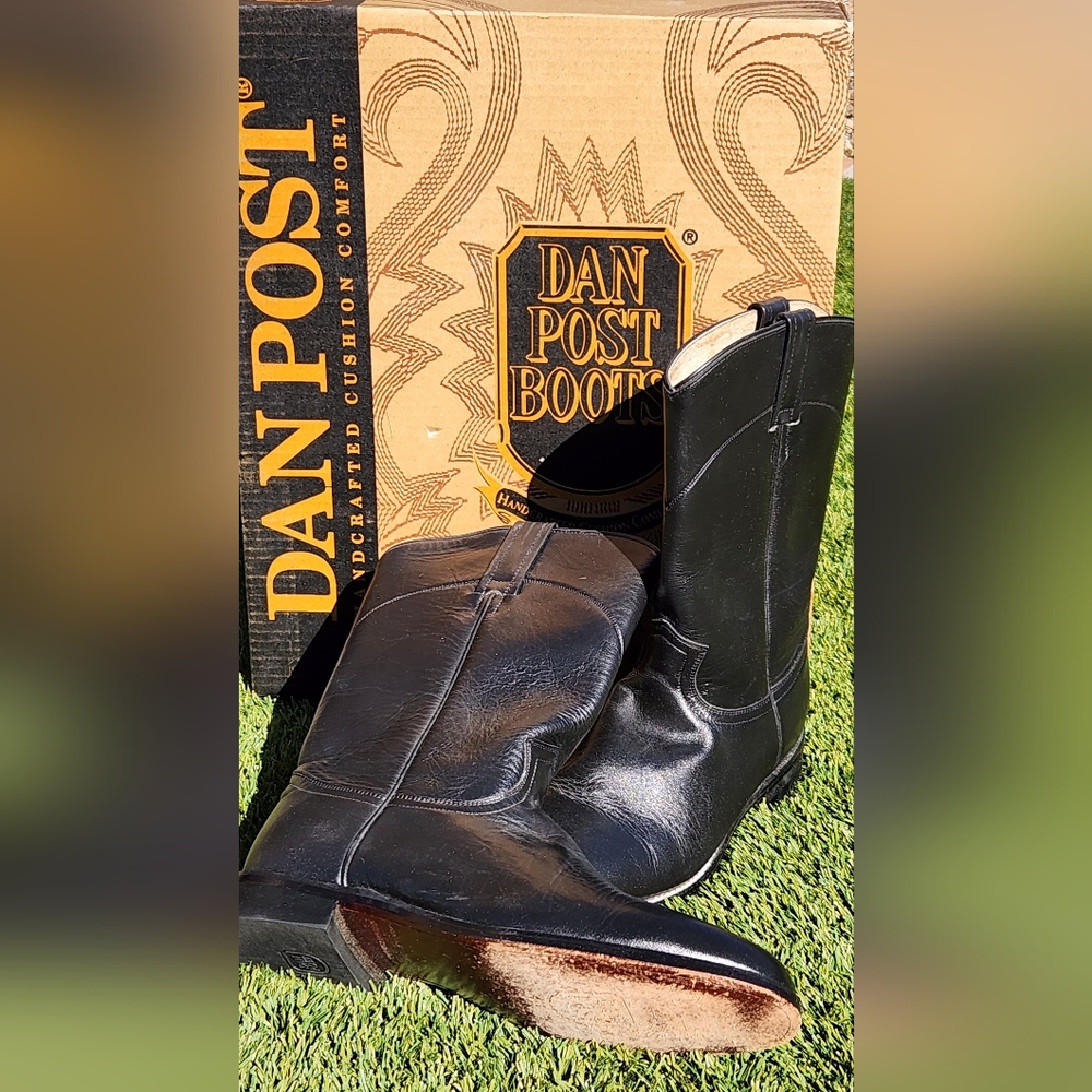 Dan Post Black Roper Boots